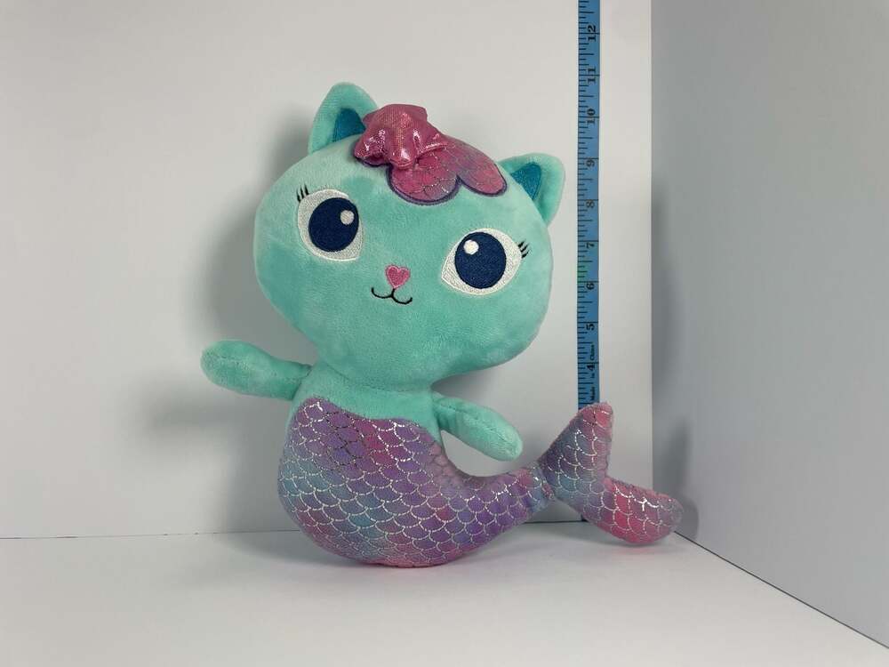 Gabby's Dollhouse MerCat Purr-ific 8-inch Plush Toy